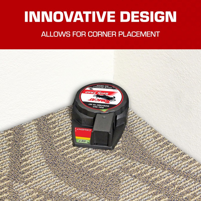 Tomcat Spin Trap for Mice, Kills Mice Quickly, No Mess,