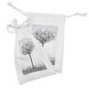Ambesonne Tree of Life Fabric Pouch Set of 2, Abstract