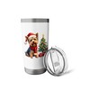 Yorkie, Christmas, Yorkshire Terrier, Santa Claus hat Stainless Steel Insulated