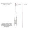 Nano-b Rainbow Pack of 4 Antibacterial Manual Toothbrushes【Gold & Bamboo