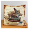 atelier alles-Spitze Attractive Tapestry Cushion Cover Books 45 x 45