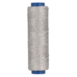 Shelver 1mm Waxed Cord for Jewellery Making, Waxed Thread, Bracelet String, Beading Cord - 100 meters (Silver)
