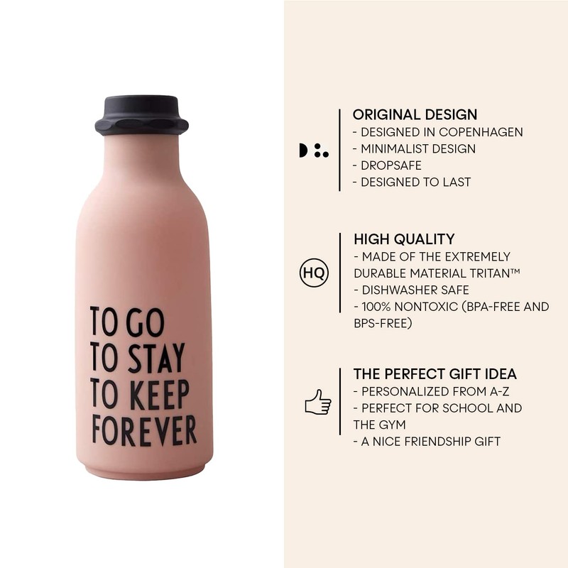 Design Letters 20202502NUTOTOFO Tritan Nude Water Bottle