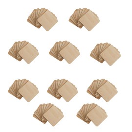 100 Pieces 2cm x 2cm Unfinished Wood Pieces Unfinished Wood Cutouts Blank Wood Squares Round Corner Wooden Cutouts Unfinished Wood Ornaments for Wooden Craft DIY Projects Home Decoration Gift Tags