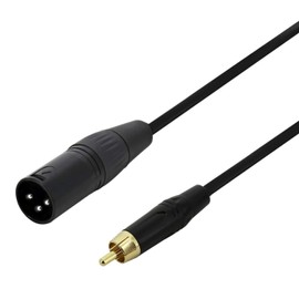 Line Level Cable - XLR(m) to RCA(m) Audio DJ Cable Turntable Mixer Speaker - 1m