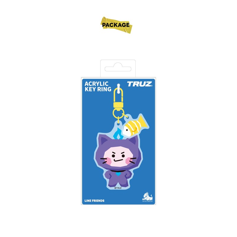 Solomon Shoji TRUZ Acrylic Key Ring ACRYLIC KEYRING TRUZ-AKR-YC Acrylic