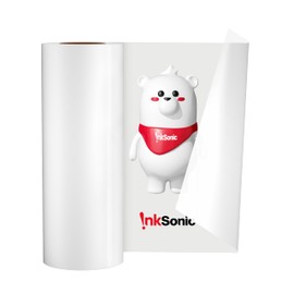 InkSonic DTF Transfer Film Roll, 11.8" x 328ft (A3) DTF Transfer Paper for Direct Transfer Film Printer, Single Sided Coated with Anti-Static Layer, Matte, Cold Peel Compatible