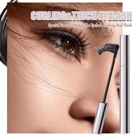 Mascara Black - Waterproof Mascara for Natural Lengthening Eyelash - Extra Long Thick & Voluminous Lash Mascara Non-smudged, Non-caking, Lasts All Day Long