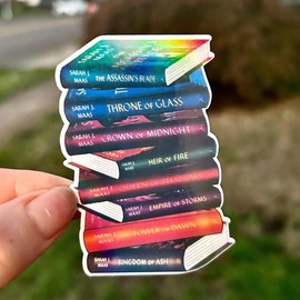 Throne of Glass Bookstack Sticker - Type of Bookstack: Some Cover Showing