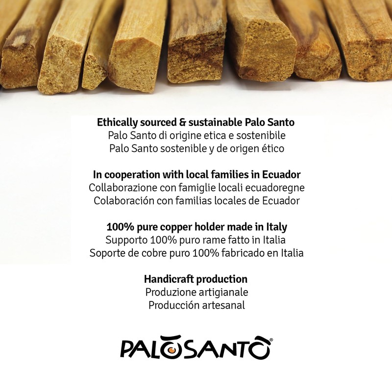 PALOSANTO - 7 Popular Sticks + Spiral Stick Holder -