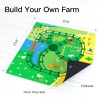 Aukfa DIY Assemble Farm Themed Race Track Set Wooden Building