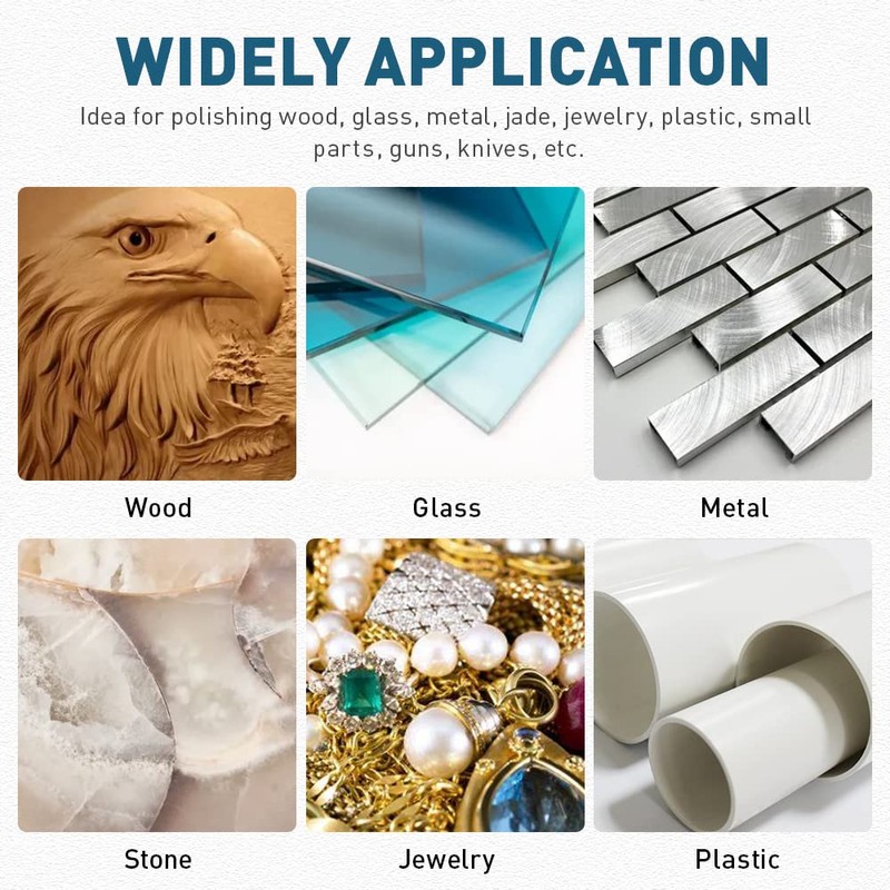 Felt Polishing Buffing Wheel for Dremel Rotary Tool 80Pcs Accessories