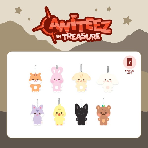 ATEEZ [POB] ATEEZ - FLAT-FUR PLUSH / 'ANITEEZ in TREASURE'