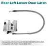 Rear Door Lower Latch Lock with Release Control Cable Assembly
