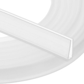 PATIKIL U Channel Edging Trim, 13.1 ft Sheet Metal Edge Guard Protector Rubber Edge Trim Air Sealed Seal Strip for Panels Car Doors Steel Plates Table Corners,0.47" Wx0.04 T0.2 H,Clear