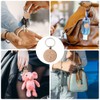 Keboyoe Pack of 20 Wooden Key Chains, Lucky Charm Key