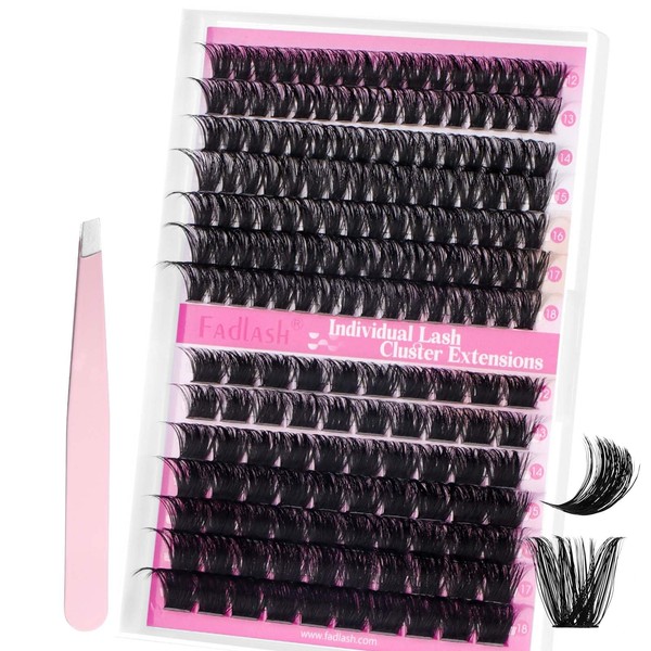 FADLASH Cluster Lashes Kit Volume Lash Cluster Kit 2 Thicknesses