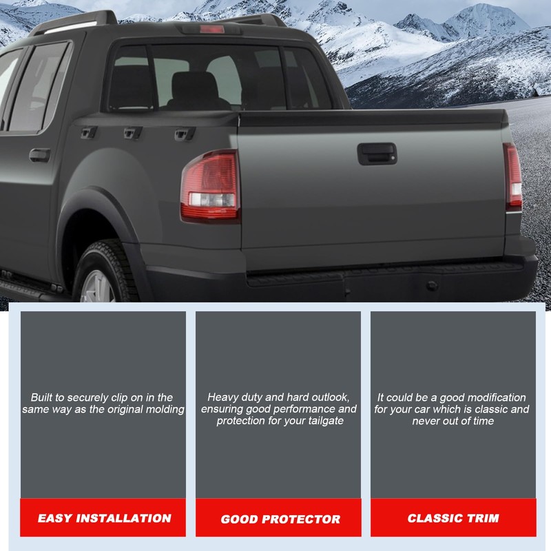cciyu Fits for 2007-2010 for FORD Explorer Sport Trac Tailgate