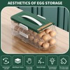 Egg Holder Refrigerator, Double Automatic Egg Holder, Double Row Egg
