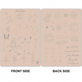 Double-Sided Printed 1.5MM Silicone Tiny Tattoo Practice Skins – Durable & Realistic for Precision Training (Pink Pad- 3Pcs)