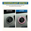 iolory car Start Button Cover,Car Stickers,Crystal Double Rhinestone Automotive Engine