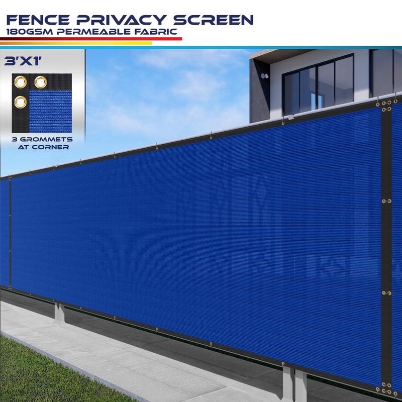 Windscreen4less Fence Privacy Screen 3' x 1' Heavy Duty Windscreen