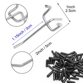 Scartink Pegboard Hooks Pegboard Accessories,2 inch,Pegboard Organizer Kit for Garage Organization,Tool Storage, 32 Pack