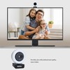 1080 Quad HD Webcam with Microphone and Ring Light, USB