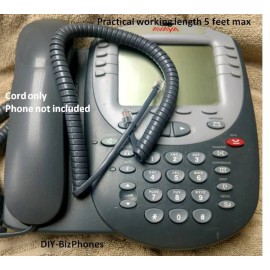 DIY-BizPhones-Avaya-4600 Gray 9Ft Handset Cord for Avaya 4600 Series IP-Office Phone 4620 4630 Curly