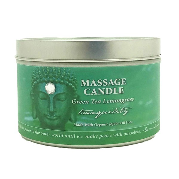 8 oz Buddhalicious Moisturizing Candle for Massage Tranquility