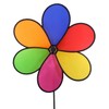WorldaWhirl Wind Spinner Flower Polyester Fiberglass with One Piece Ground