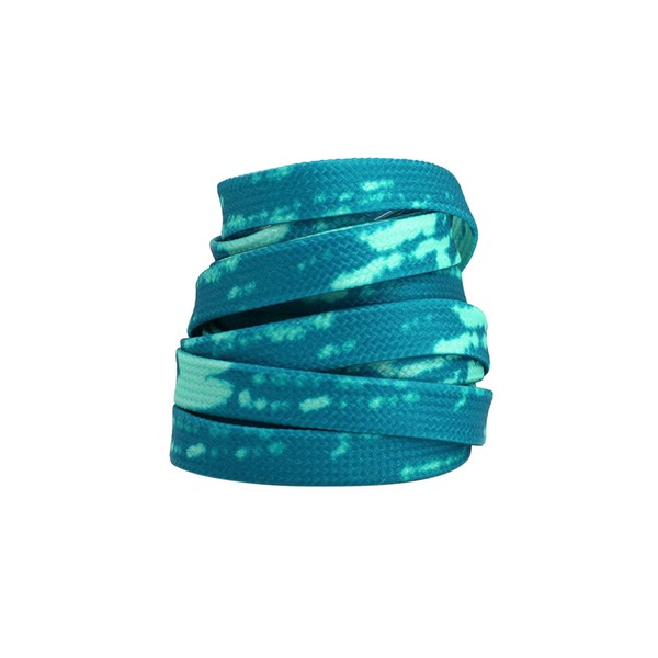 Elerevyo 2 Pair Flat Colorful Shoelaces Tie Dye Shoe Laces