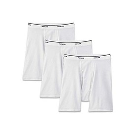 Fruit of the Loom Mens Coolzone White Boxer Briefs 3-Pack