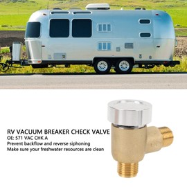 RV Vacuum Breaker Check Valve Fit for Leaking Vacuum Breaker On Black Tank System 571 VAC CHK A Brass RV Backflow Preventer