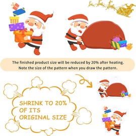 Snblzhef 225PCS Shrinky-Dink Kit, Shrink Plastic Sheets Kit with 25PCS Shrinky-Dink Paper,100PCS Keychains and Open Ring