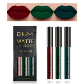 Desing Wish Set of 3 Lipstick Set, Lip Gloss, 24 Hour Hold, Matte Lipstick, Lip Gloss, Long Lasting Lipstick, Pink, Red Nude Lip Balm, Make-Up, Women, Lipgloss, Birthday Gift