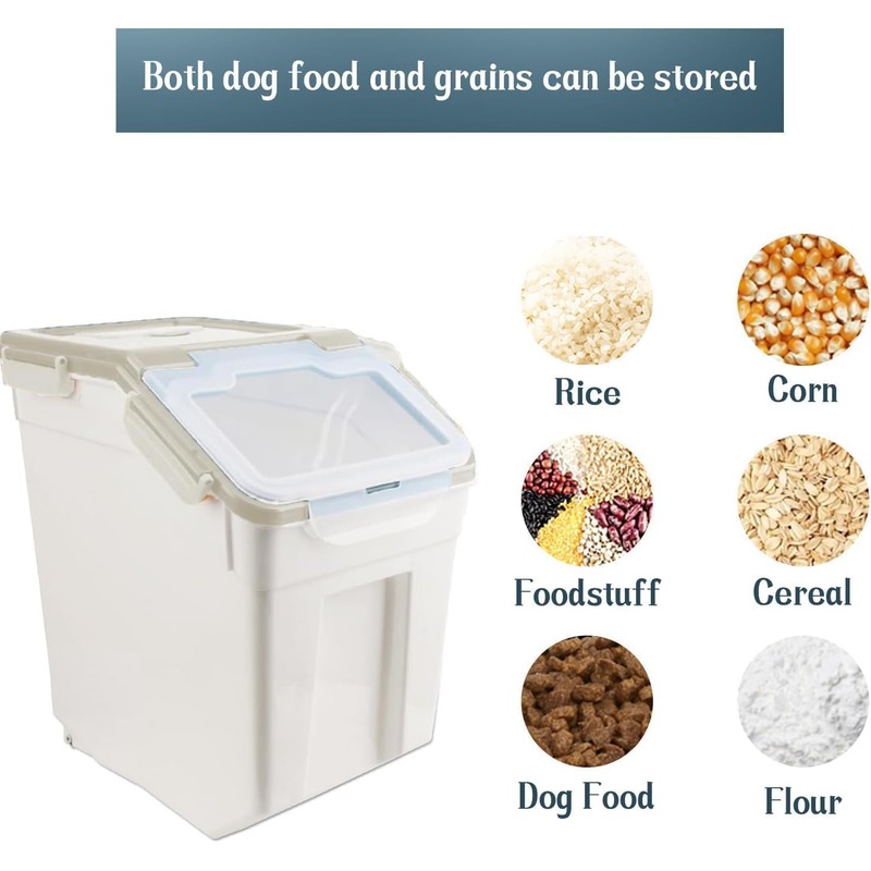 YXQ 50LB Large Flour Storage Container Bin,2 Pack Airtight Plastic