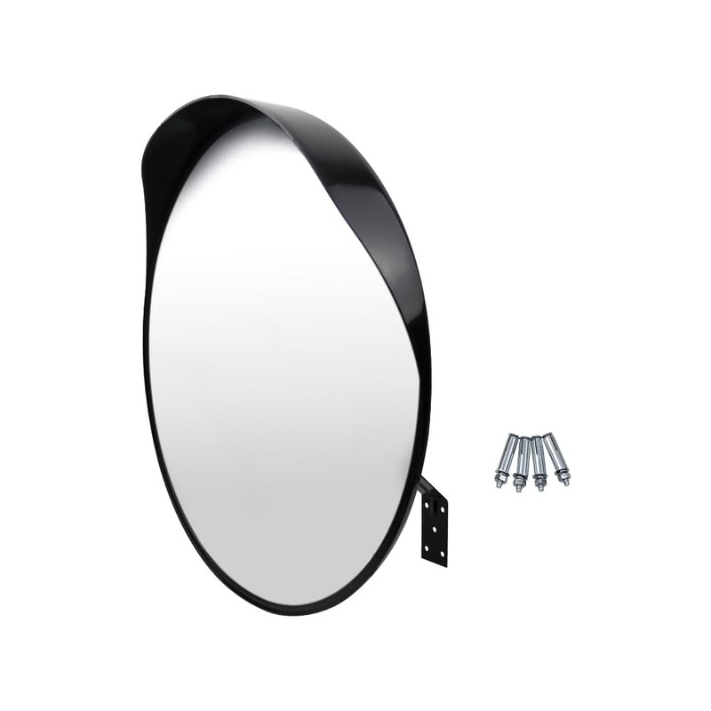 CNQLIS 24 Inch Convex Mirror Outdoor with Adjustable Wall Fixing