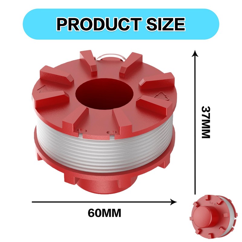 MUFUSHAN 3 x replacement thread spool, 3405096 grass trimmer line