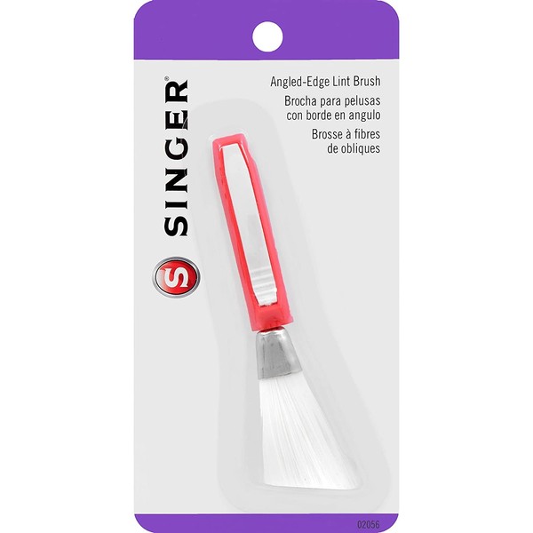 SINGER 02056 Angled Edge Lint Brush with Comfort Grip