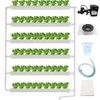 INTBUYING Hydroponics Growing System 54 Holes 6 Pipe Plant Site