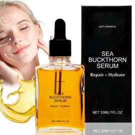 Sea Buckthorn Serum,Face Oil Anti-Ageing,Sea Buckthorn Repair + Hydrate Serum,Vitamin C Serum for Face,Face Serum for Women Mature Skin,Anti Wrinkle Serum,Hydrating Serum for Woman,Buckthorn Oil