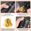 NewlukPro M7 Pro Manual Coffee Grinder,Titanium Coating Conical Burr,Hand Coffee