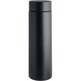 Living Water Bottle, 10.1 fl oz (300 ml), Direct Drinking, Screw Stopper, Stainless Steel Bottle, Black MIP