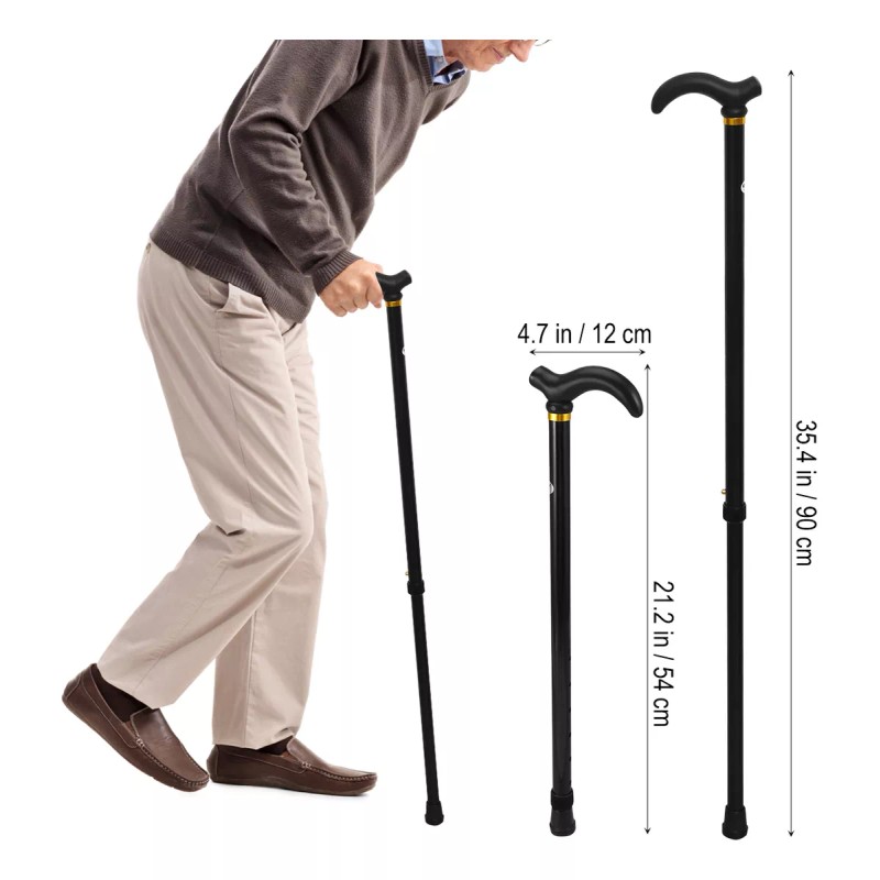 CL Bastón Plegable Con Mango Ergonómico Y Antiderrapante