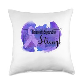 hidradenitis suppurativa Awareness Throw Pillow