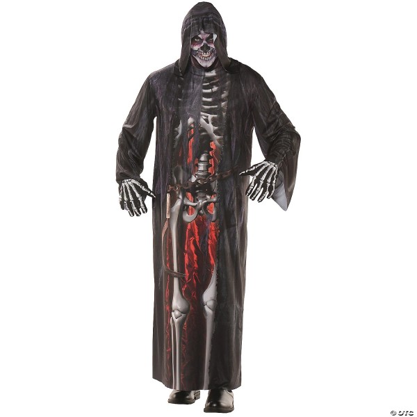 Underwraps Men's Photo-Real Grim Reaper Robe