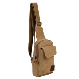 XGOPTS Body Bag, One Shoulder Bag, Casual, Canvas Bag, Men's Pouch, Chest Bag, Shoulder Bag, Crossbody Bag, Lightweight, Motorcycle, Running Bag, Multi-functional, Wallet, Small Storage, Smartphone