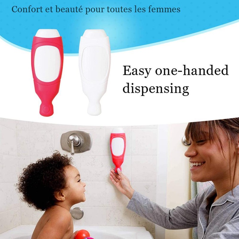 Wall Mounted Shower Dispenser Cover Silicone Sleeve Bathroom Organizer Shampoo