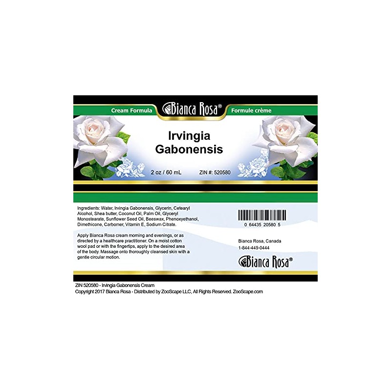 Bianca Rosa Irvingia Gabonensis Cream (2 oz, ZIN: 520580) -